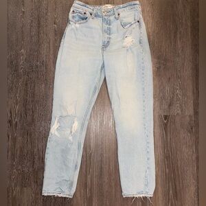 Abercrombie light Wash Distressed Women's Jeans